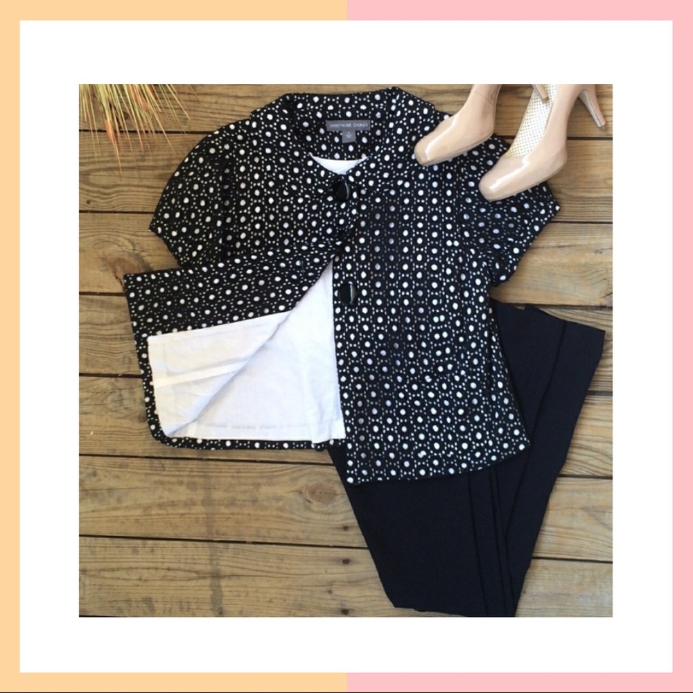 Eyelet Cropped Blazer